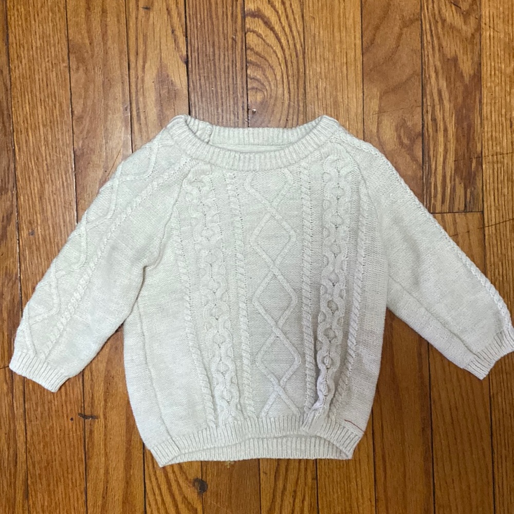 Cream Cable Knit Sweater
